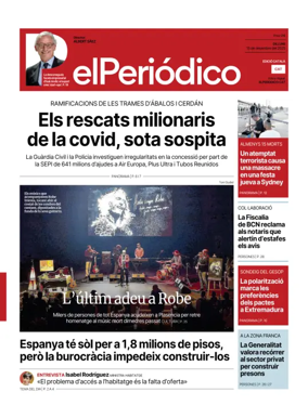 Cover of El Periódico de Catalunya (Català)