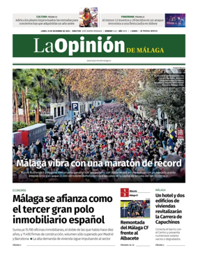 Cover of La Opinión de Málaga