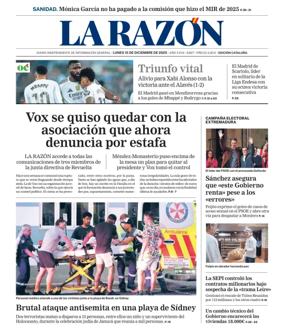 Cover of La Razon (Cataluna)