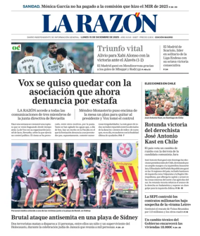 Cover of La Razon (Madrid)