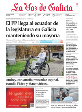 Cover of La Voz de Galicia (Ourense)