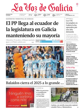 Cover of La Voz de Galicia (Vigo)