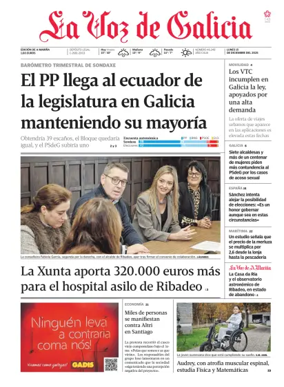 Cover of La Voz de Galicia (Viveiro)