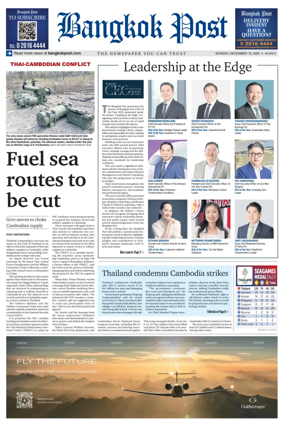 Cover of Bangkok Post