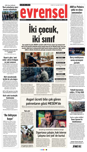 Cover of Evrensel Gazetesi