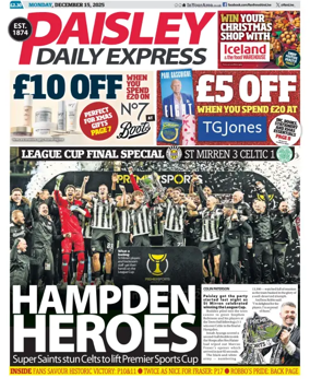 Cover of Paisley Daily Express