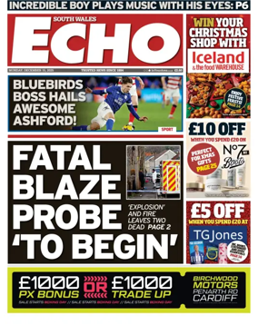 Cover of South Wales Echo