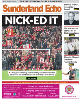Cover of Sunderland Echo