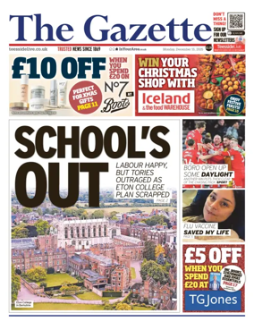 Cover of Teesside Evening Gazette