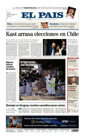 Cover of El Pais (Uruguay)