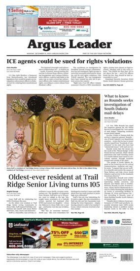 Cover of Argus Leader