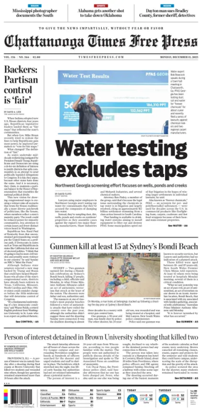 Cover of Chattanooga Times Free Press