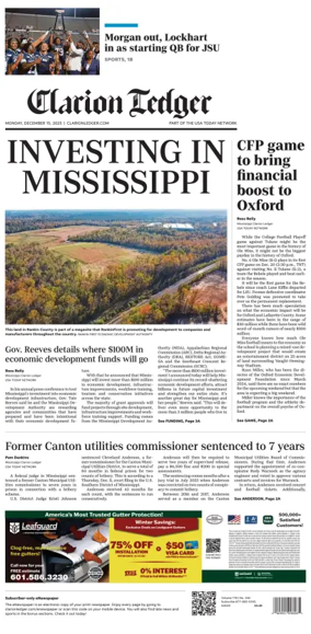 Cover of Clarion Ledger