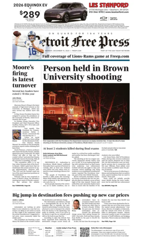 Cover of Detroit Free Press