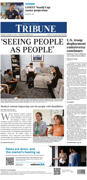 Cover of Great Falls Tribune