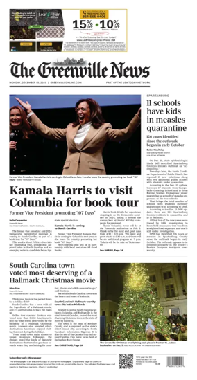 Cover of The Greenville News