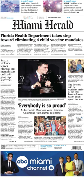 Cover of Miami Herald