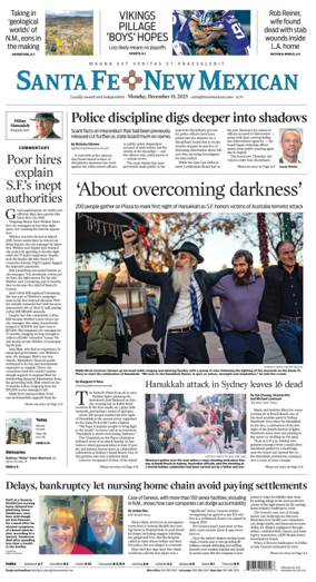 Cover of Santa Fe New Mexican