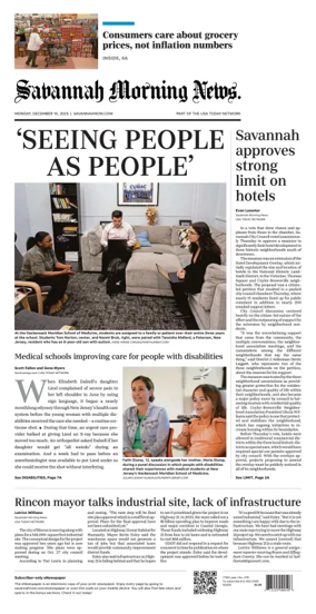 Cover of Savannah Morning News