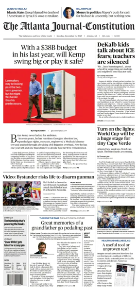 Cover of The Atlanta Journal-Constitution