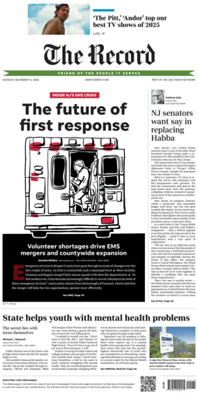 Cover of The Bergen Record