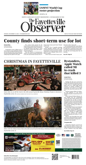 Cover of The Fayetteville Observer