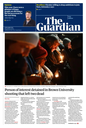 Cover of The Guardian (USA)