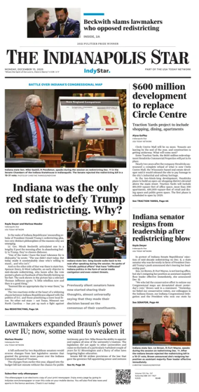 Cover of The Indianapolis Star