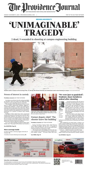 Cover of The Providence Journal