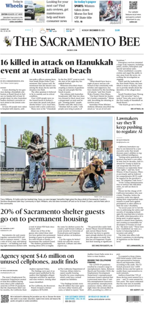 Cover of The Sacramento Bee