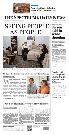 Cover of The Spectrum & Daily News