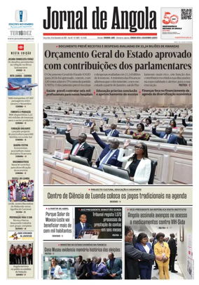 Cover of Jornal de Angola
