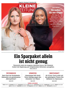 Cover of Kleine Zeitung Kaernten