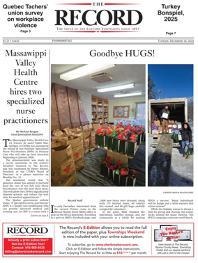 Cover of Sherbrooke Record