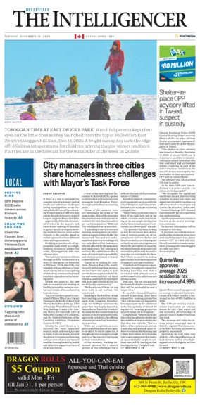 Cover of The Intelligencer (Belleville)