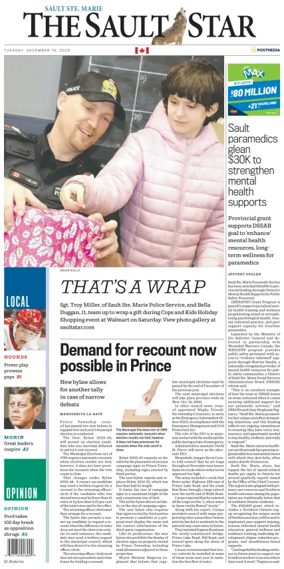 Cover of The Sault Star