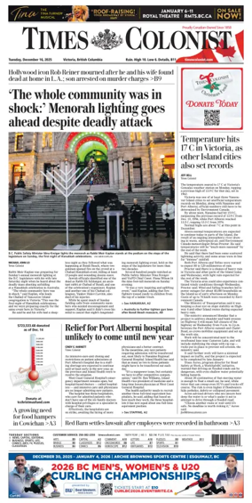 Cover of Times Colonist