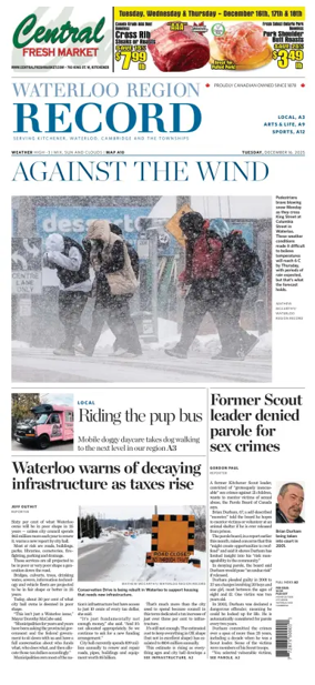 Cover of Waterloo Region Record