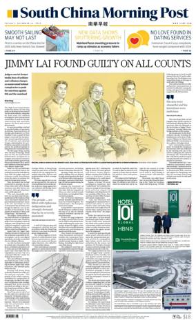 Cover of South China Morning Post