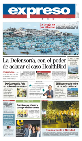 Cover of Diario Expreso