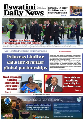 Cover of Eswatini Daily News