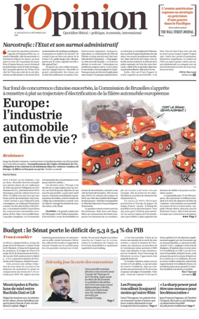 Cover of L'Opinion