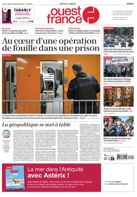 Cover of Ouest France (Auray)