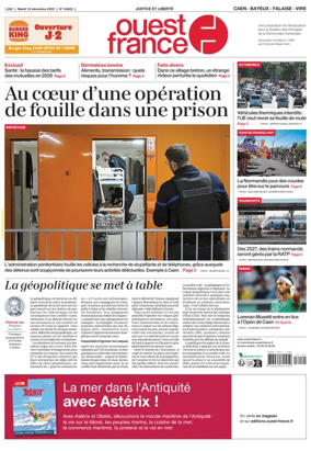 Cover of Ouest France (Caen)