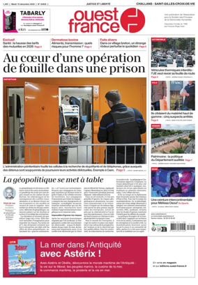 Cover of Ouest France (Challans / Saint-Gilles-Croix-de-Vie)