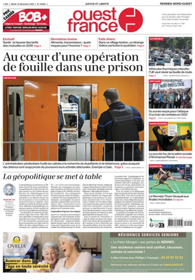 Cover of Ouest-France (Rennes Nord-Ouest)