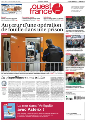 Cover of Ouest France (Saint-Brieuc)