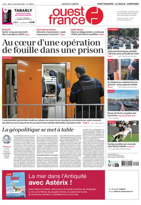 Cover of Ouest France (Saint-Nazaire)