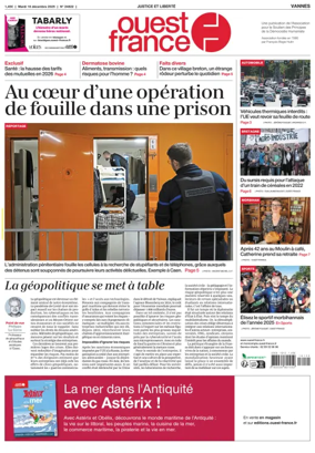 Cover of Ouest France (Vannes)