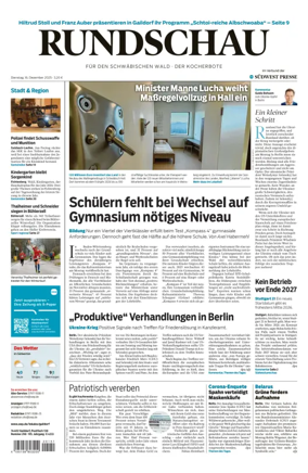 Cover of Rundschau für den Schwäbischen Wald – Der Kocherbote